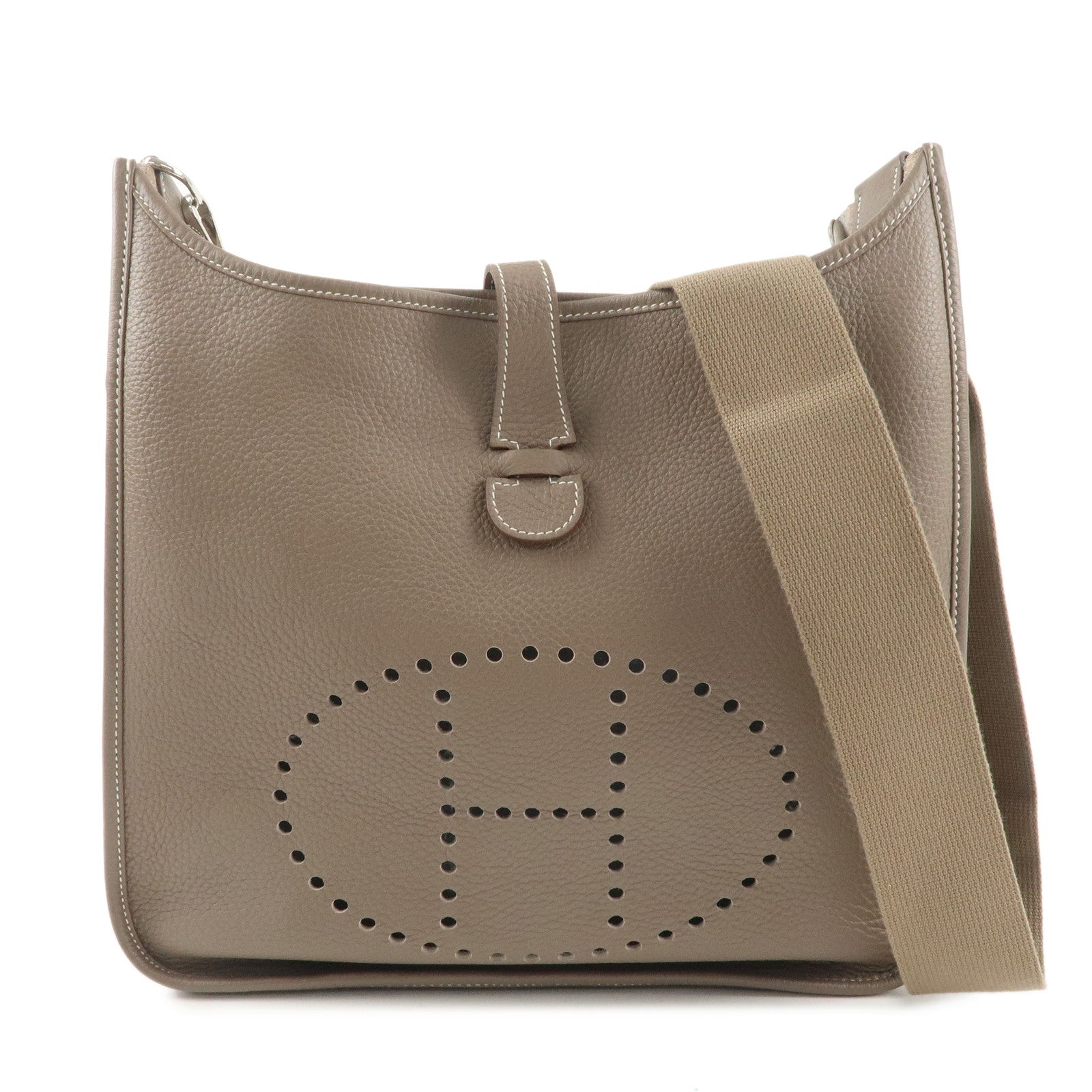 HERMES-Taurillon-Clemence-Evelyne-3GM-□JO-Stamped-Shoulder-Bag