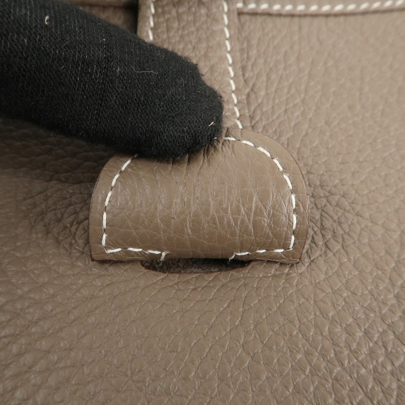 HERMES Taurillon Clemence Evelyne 3GM 笆｡JO Stamped Shoulder Bag