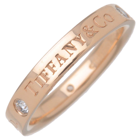 Tiffany&Co.-Flat-Band-Ring-3P-Diamond-K18PG-Rose-Gold-US5