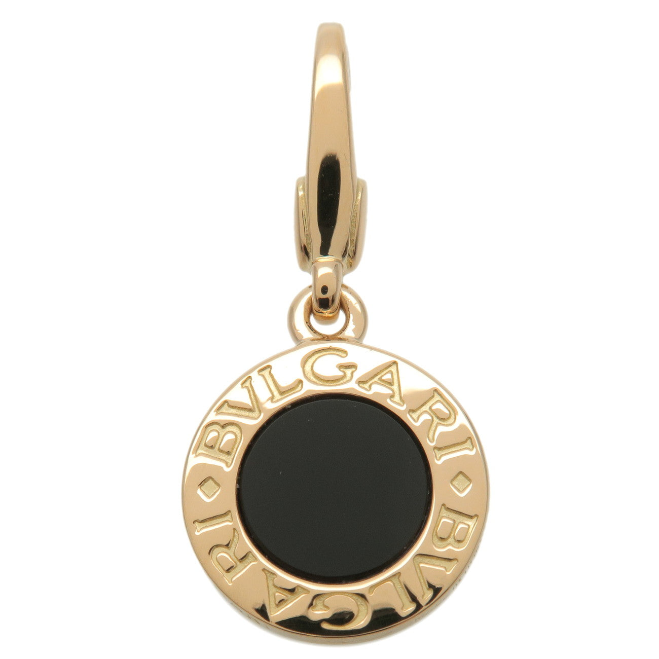 BVLGARI-Bvlgari-Bvlgari-Onyx-Pendant-Top-Charm-K18YG-750YG