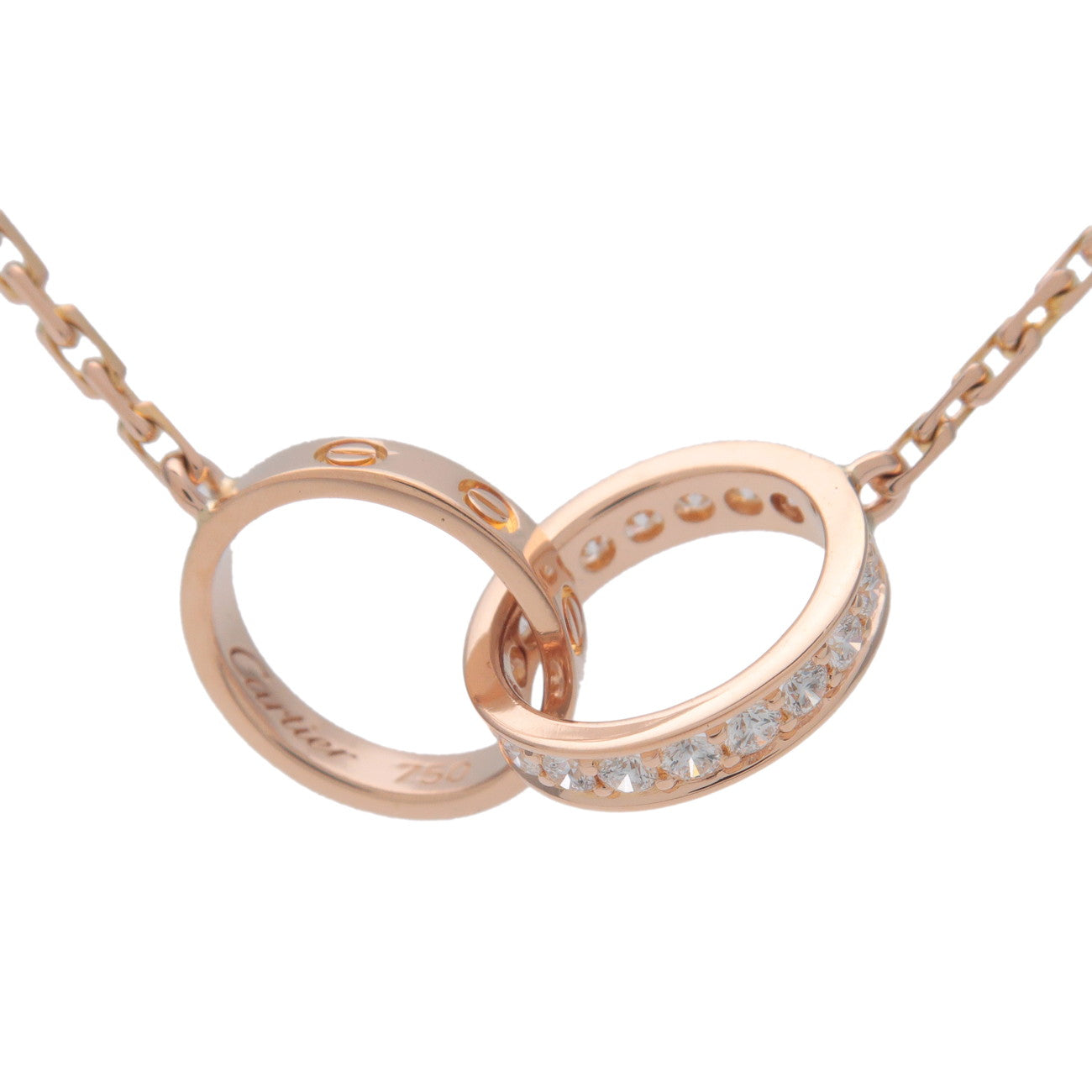 Cartier-Baby-Love-Diamond-Necklace-K18PG-750PG-Rose-Gold