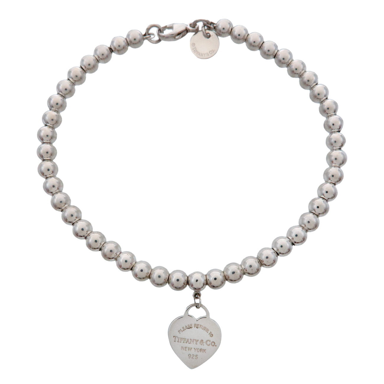 Tiffany&Co. Return to Tiffany Mini Heart Beads Bracelet SV925