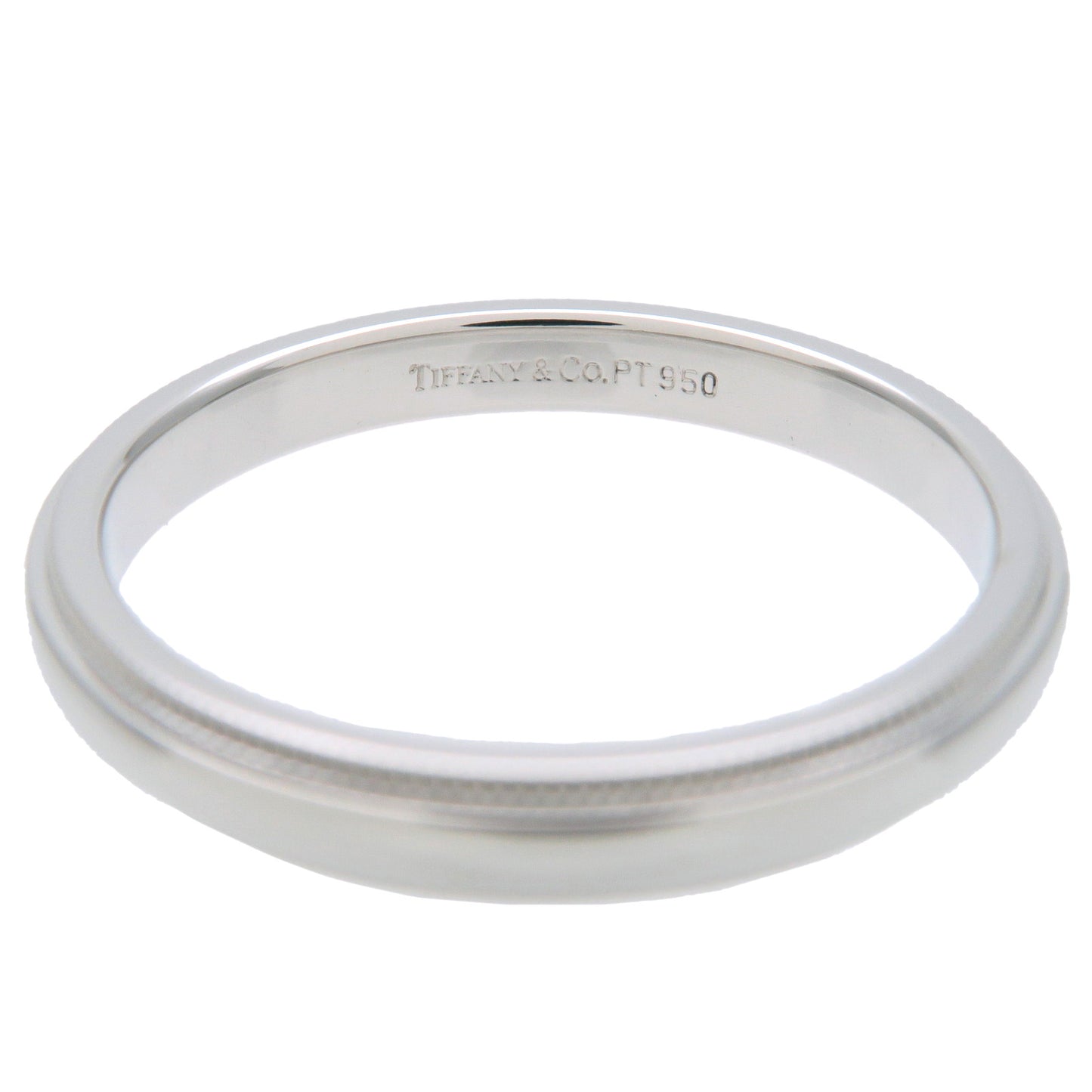 Tiffany&Co. Milgrain Band Ring PT950 Platinum US9.5 EU61