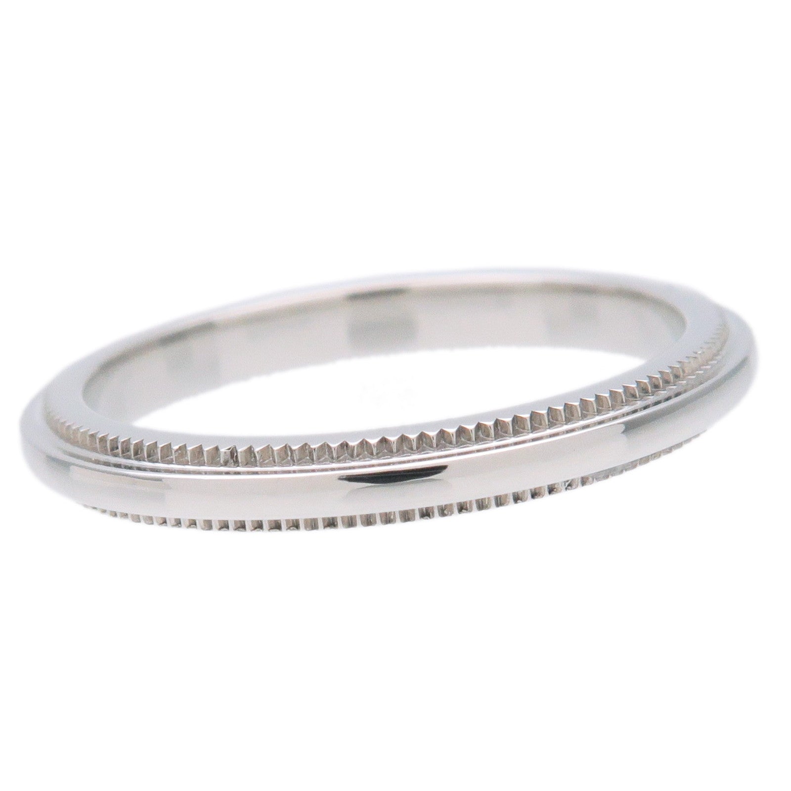 Tiffany&Co. Milgrain Band Ring PT950 Platinum US3.5 EU45