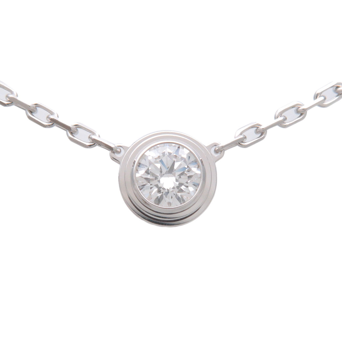 Cartier-Diamant-Leger-Necklace-LM-Diamond-0.19ct-K18-750WG