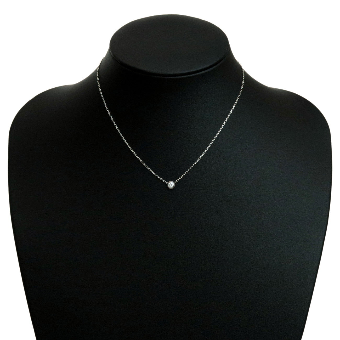 Cartier Diamant Leger Necklace LM Diamond 0.19ct K18 750WG