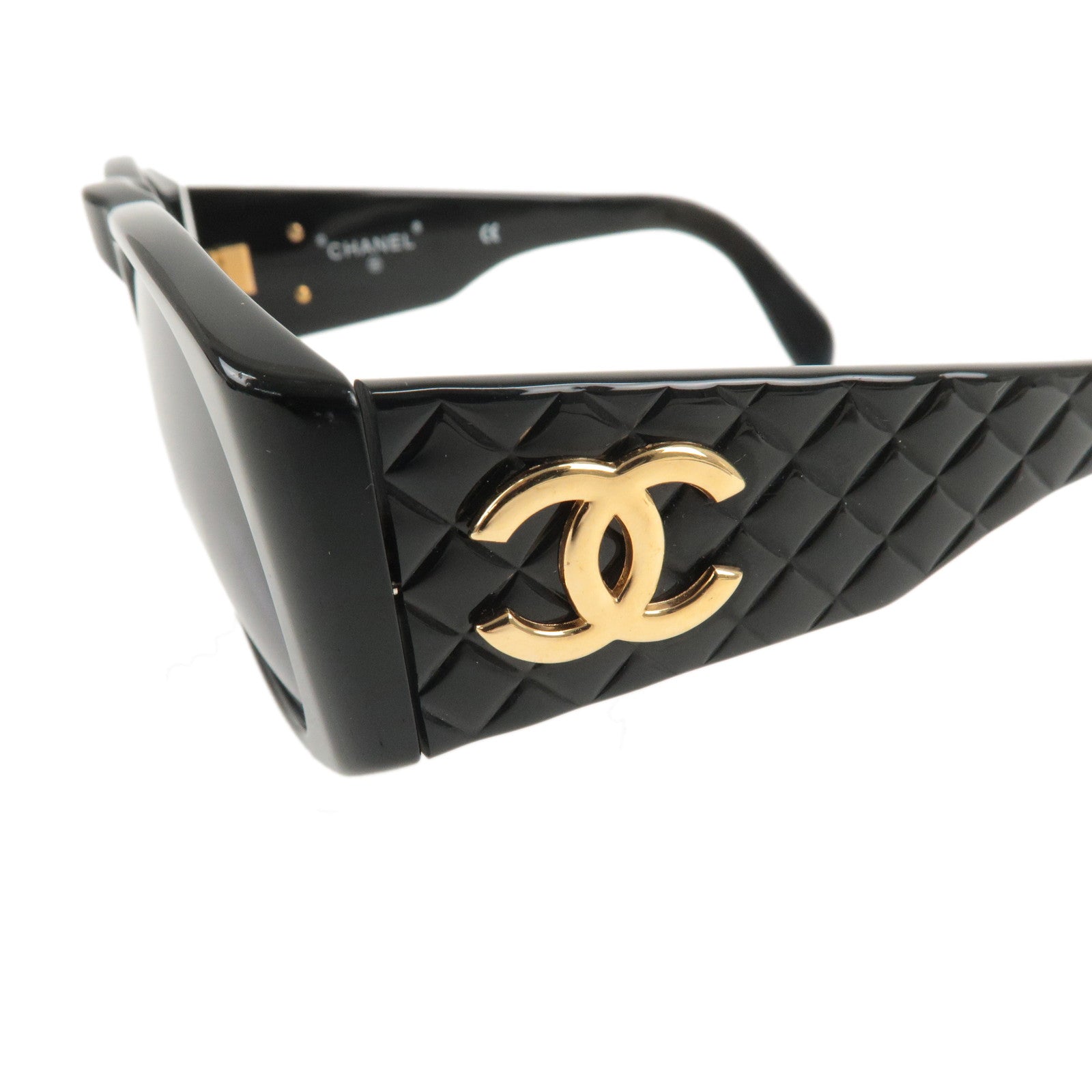 CHANEL Matelasse Coco Mark Sunglasses