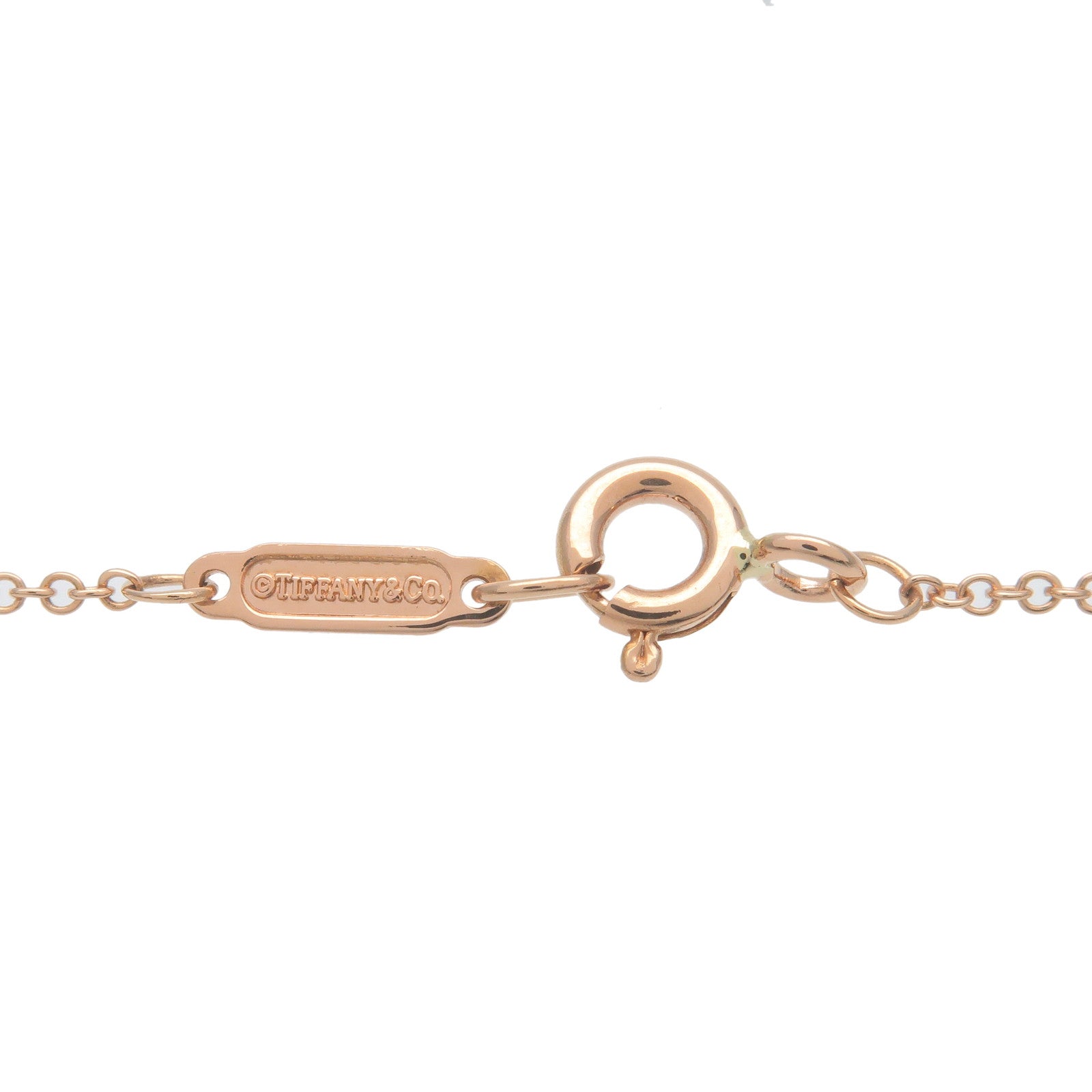 Tiffany&Co. Heart Lock Necklace K18PG 750PG Rose Gold