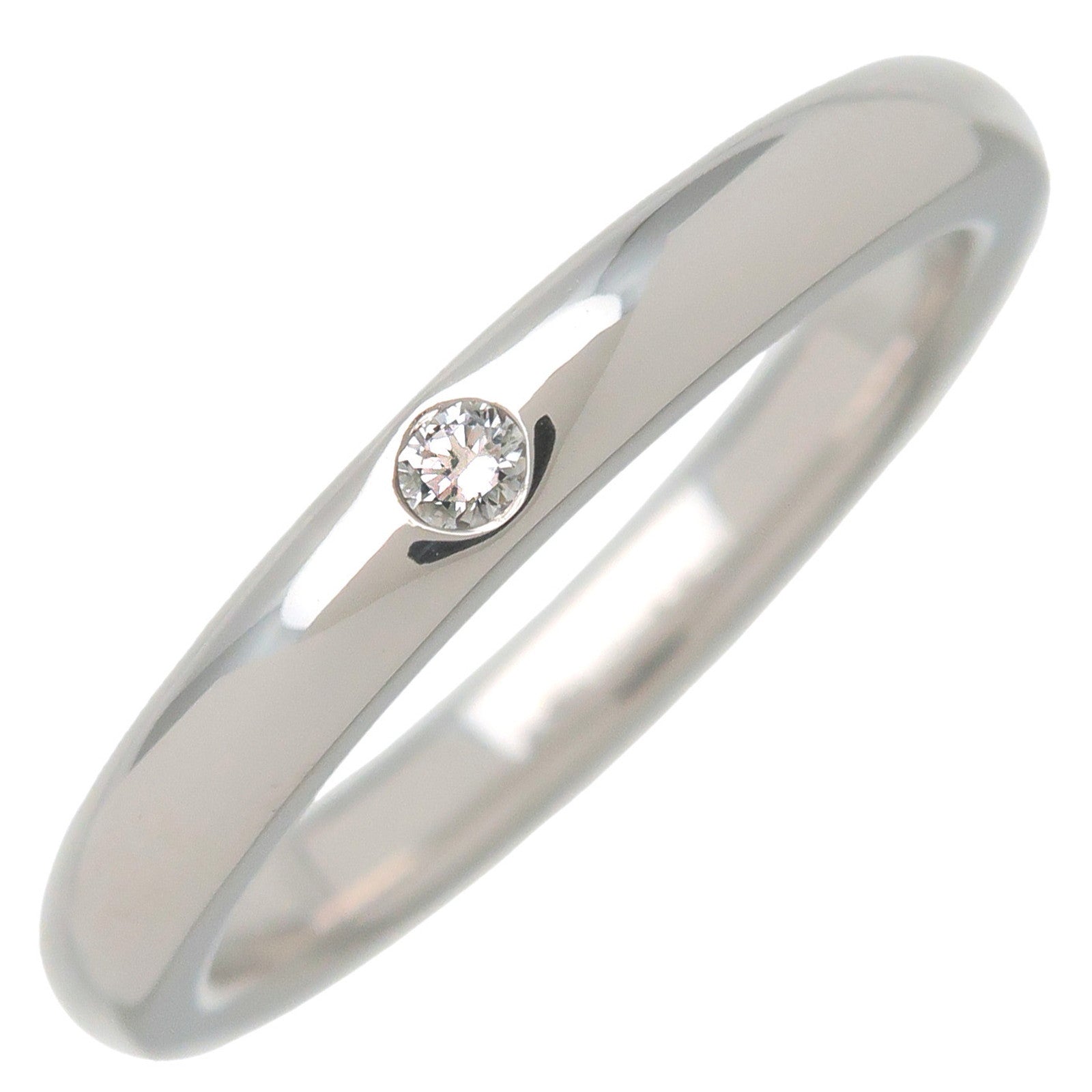 Tiffany&Co.-Stacking-Band-Ring-1P-Diamond-PT950-US4.5-EU47.5