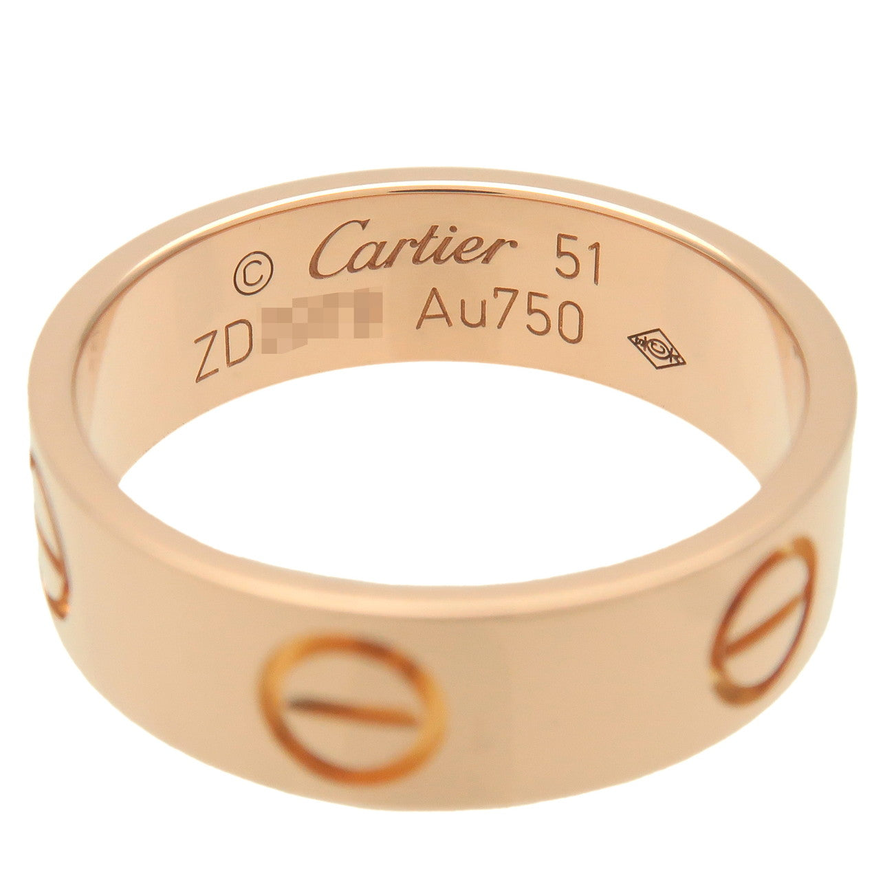 Cartier Love Ring K18PG 750PG Rose Gold #51 US5.5-6 UK51 HK12.5-13