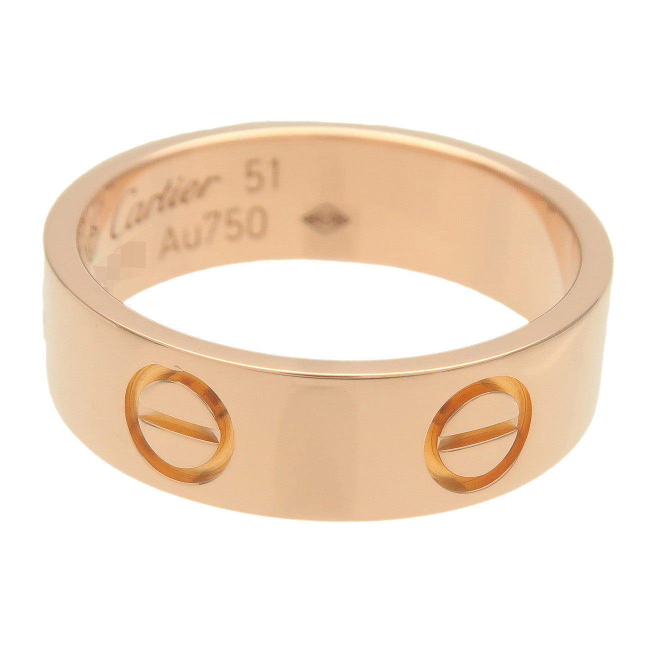 Cartier Love Ring K18PG 750PG Rose Gold #51 US5.5-6 UK51 HK12.5-13