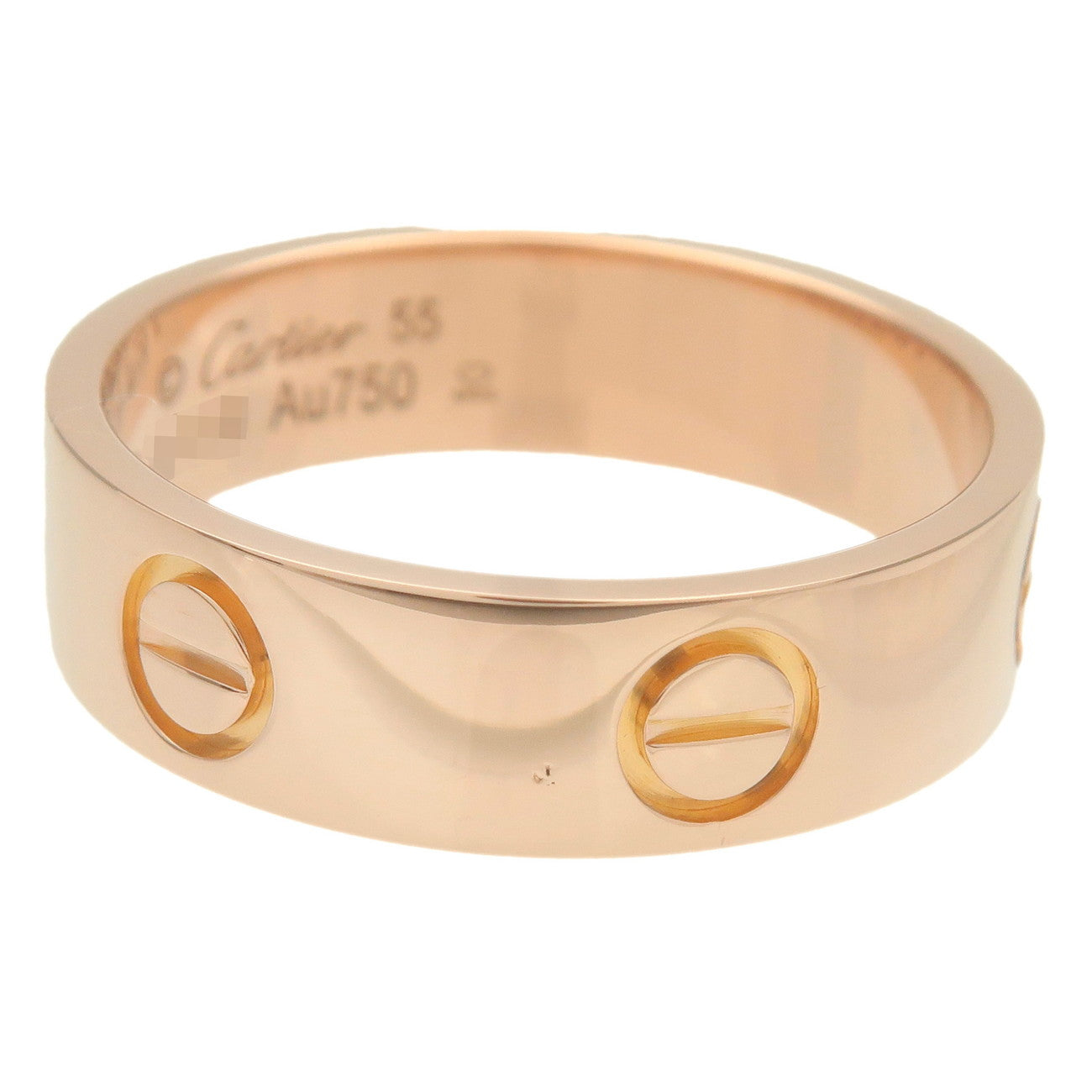 Cartier Love Ring K18PG 750PG Rose Gold #55 US7.5 EU55 HK16.5