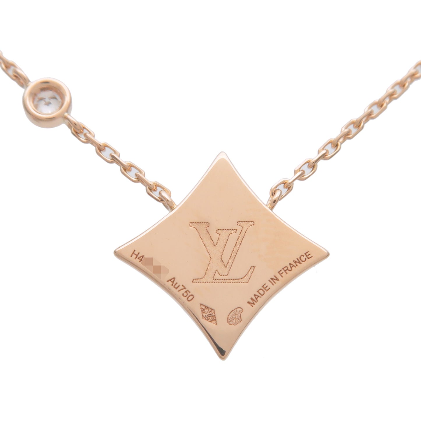 Louis Vuitton Pendentif Star Blossom BB 1P Diamond Necklace K18PG