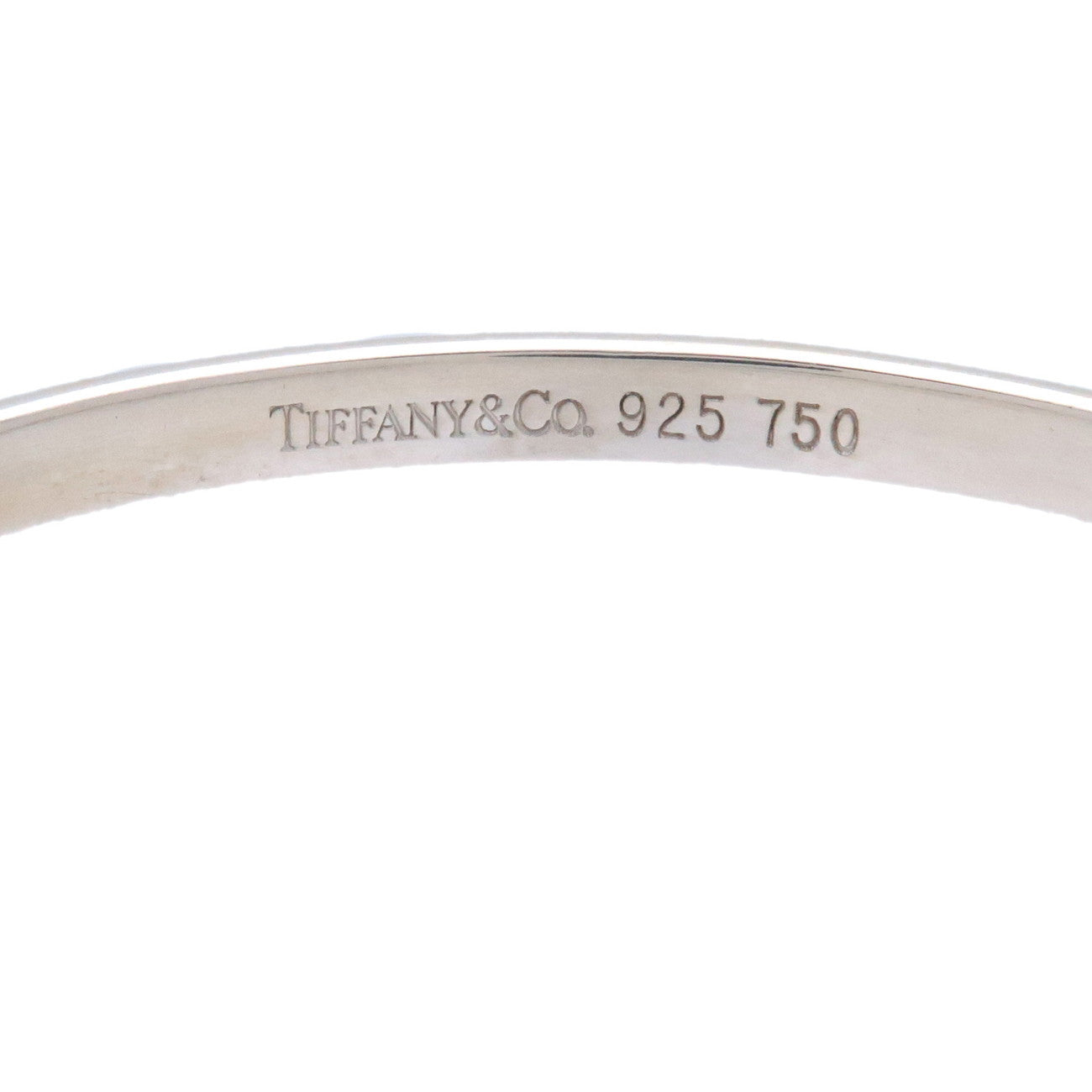 Tiffany&Co. Hook & Eye Bangle SV925 750YG Silver Yellow Gold