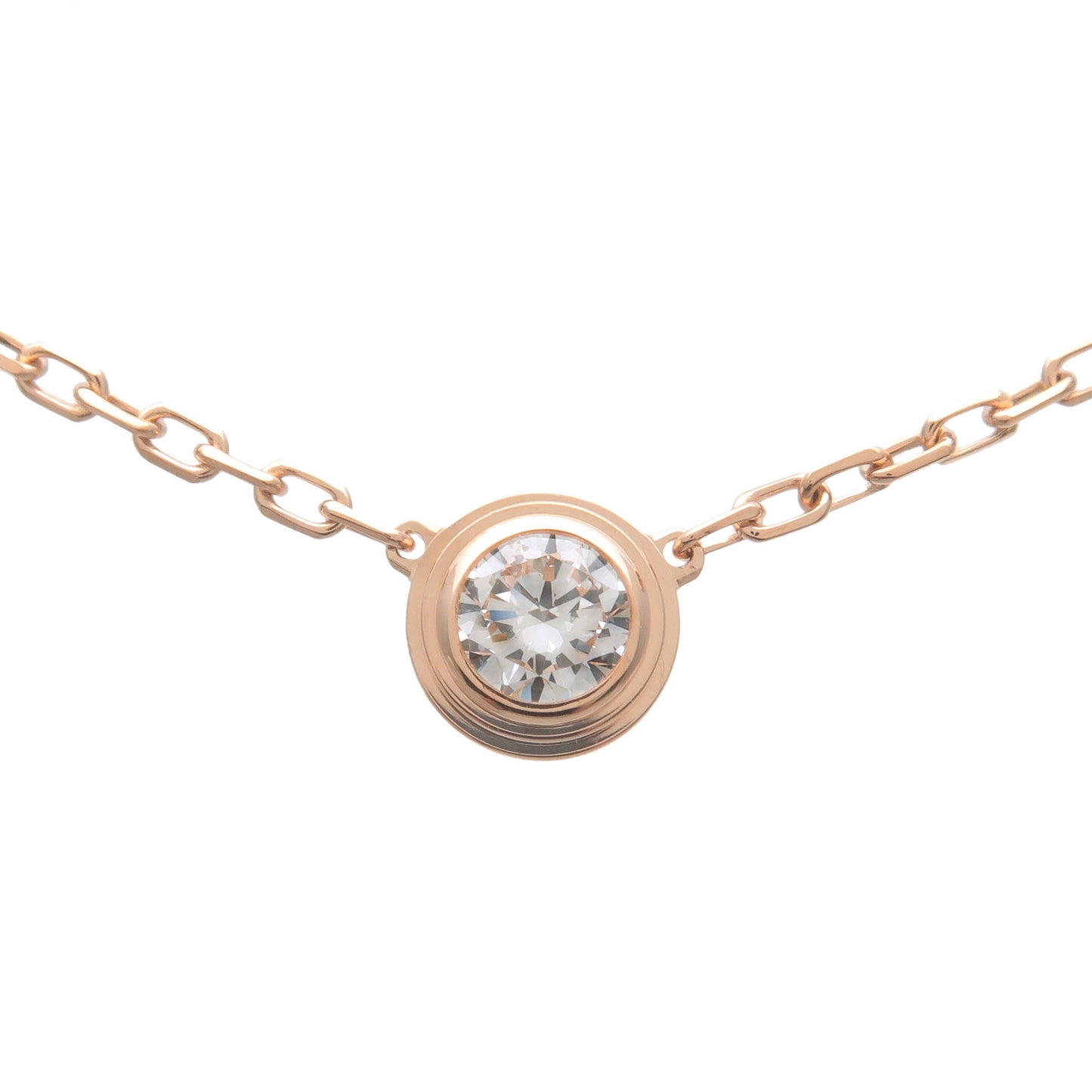 Cartier-Diamant-Leger-LM-Diamond-Necklace-0.19ct-K18-RoseGold