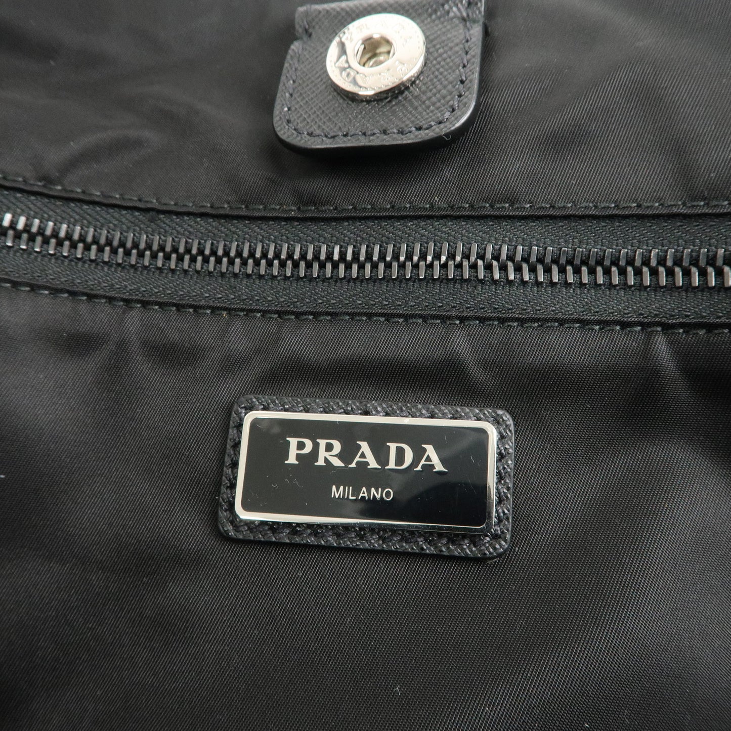 PRADA Nylon Saffiano Leather Tote Bag Comic Monkey 2VG019