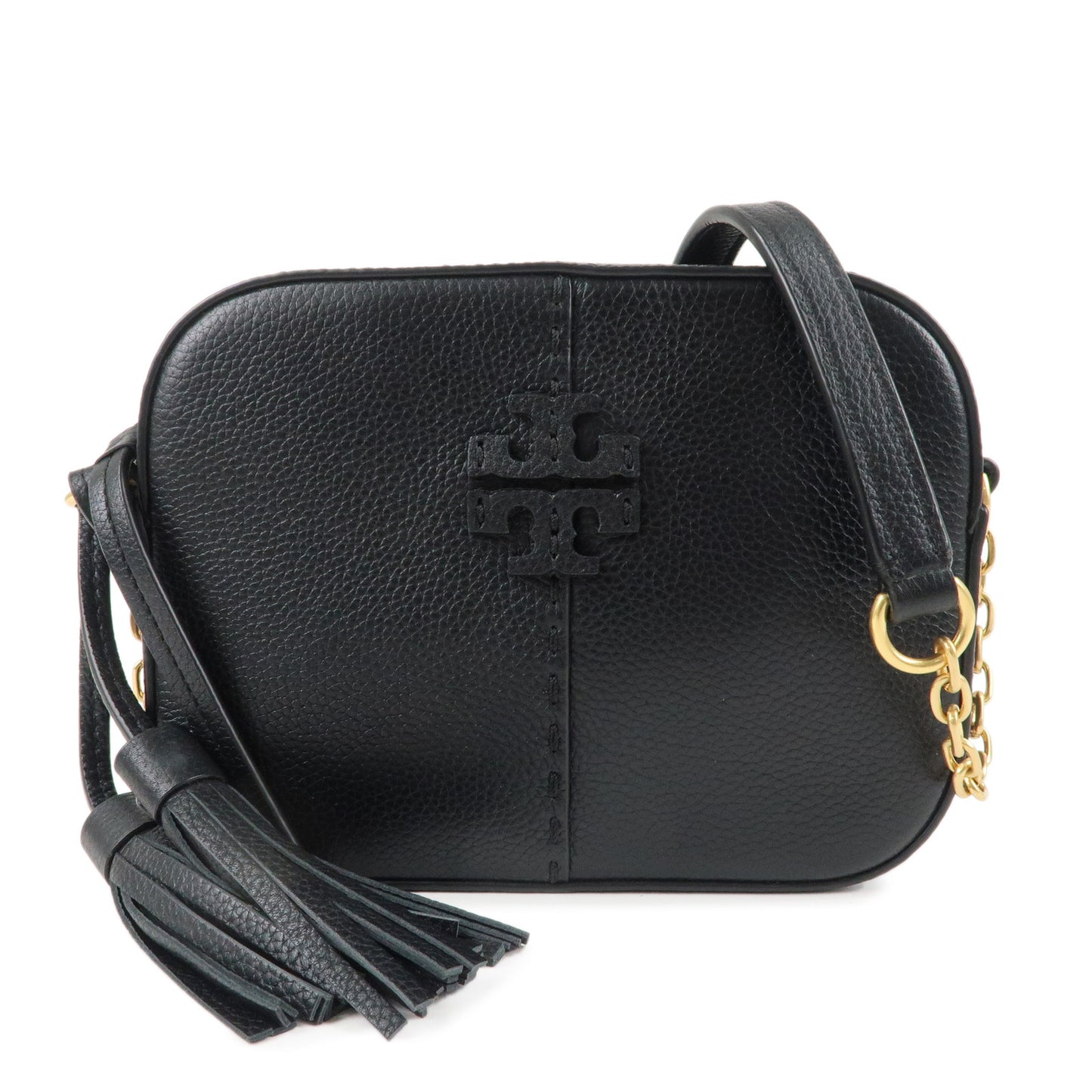 Tory-Burch-Leather-Macglow-Camera-Bag-Shoulder-bag-Black