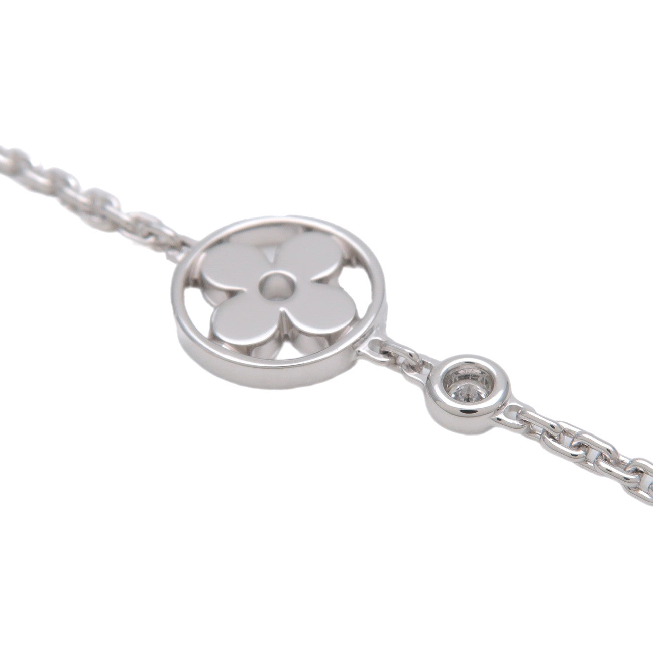 Louis Vuitton Monogram Ideal 1P Diamond Bracelet K18 750WG