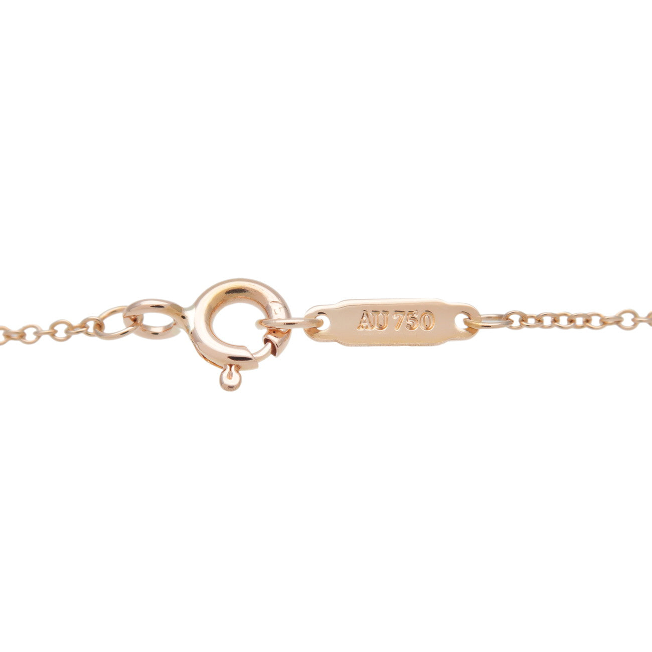 Tiffany&Co. Heart Key Necklace K18PG  750PG Rose Gold