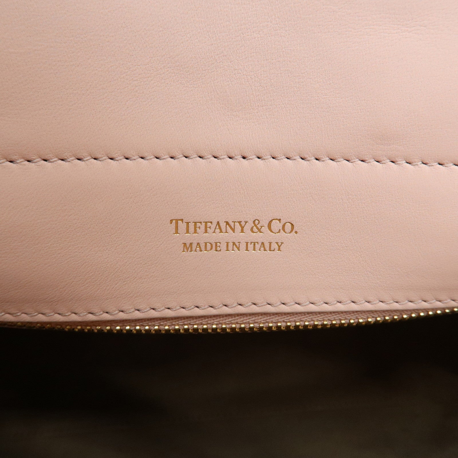 Tiffany&Co. Leather Return To Tiffany 2 Way Bag Hand Bag Pink