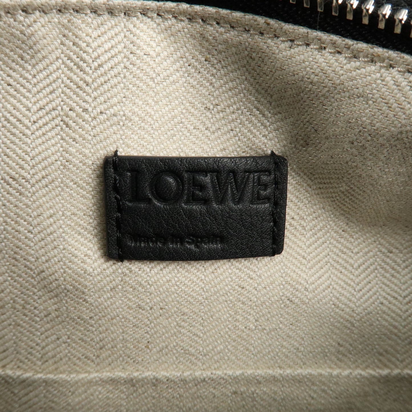 LOEWE Leather Puzzle Bag Small 2Way Bag Hand Bag Black