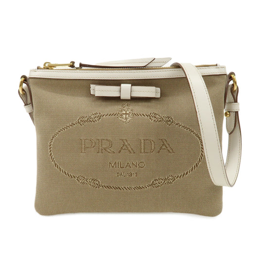 PRADA-Logo-Jacquard-Leather-Shoulder-Bag-Beige-Ivory-1BH150