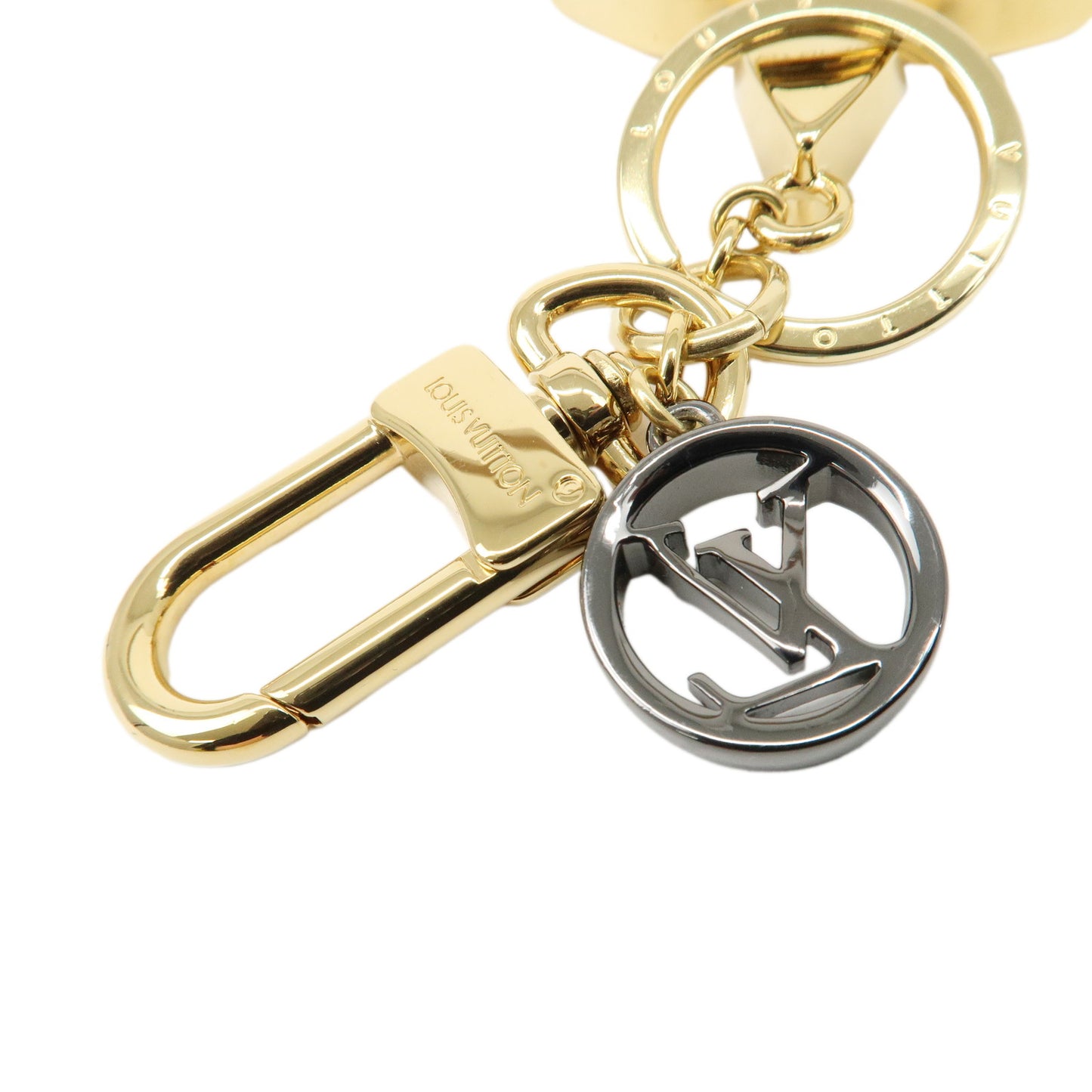 Louis Vuitton Porte Cles Blossom Dream Keychain Gold M00355