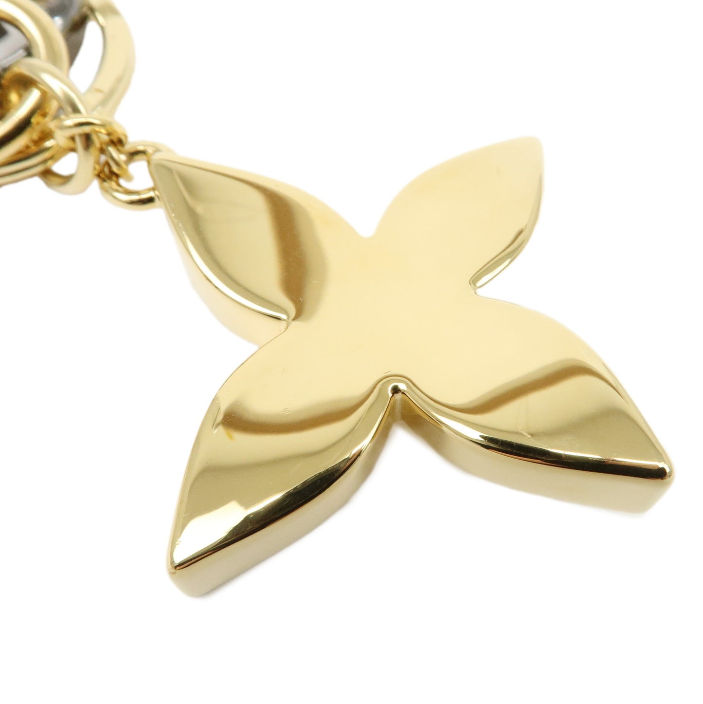 Louis Vuitton Porte Cles Blossom Dream Keychain Gold M00355