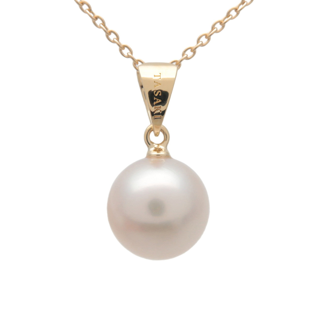 TASAKI 1P Pearl 8.4mm Necklace K18YG 750YG Yellow Gold