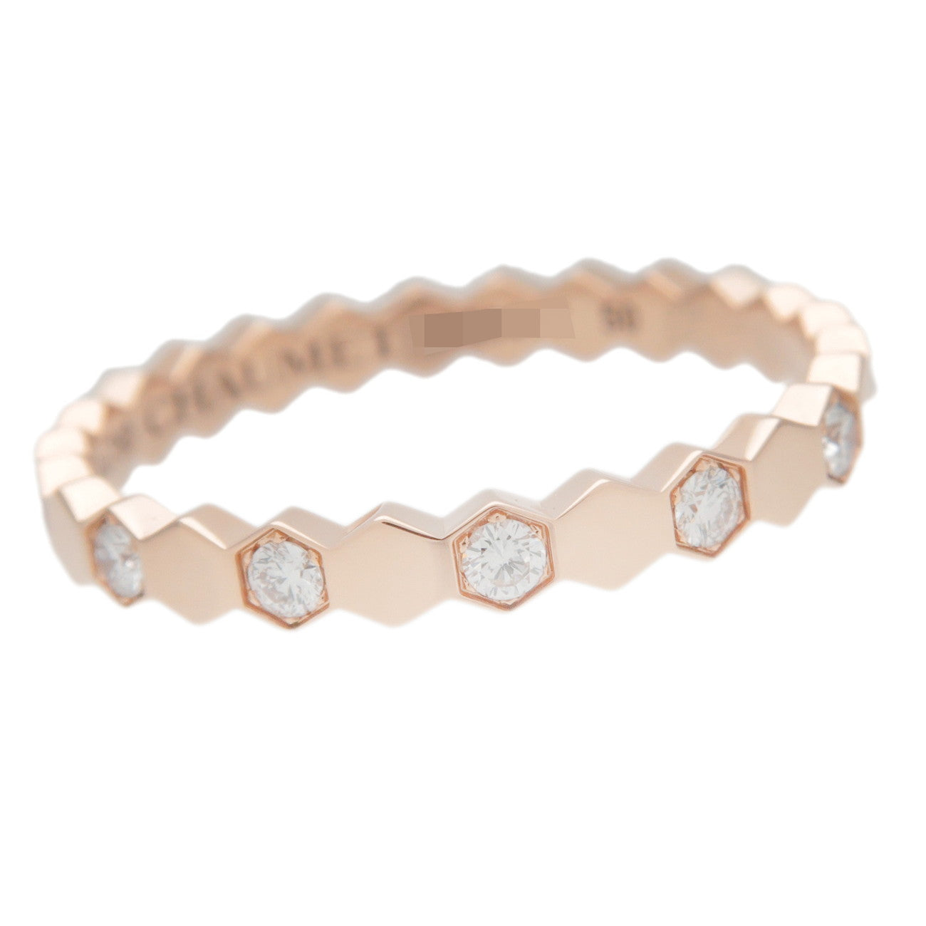 CHAUMET Bee My Love Honeycomb Diamond Ring K18 750PG Rose Gold #50