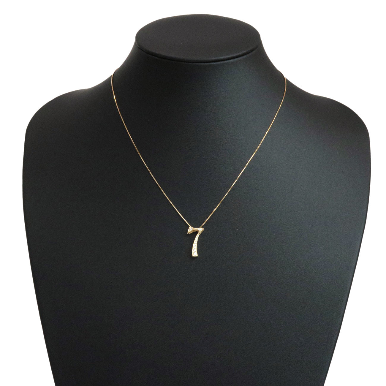 NOMBRE Diamond Necklace No.7 0.17ct K18 750YG Yellow Gold