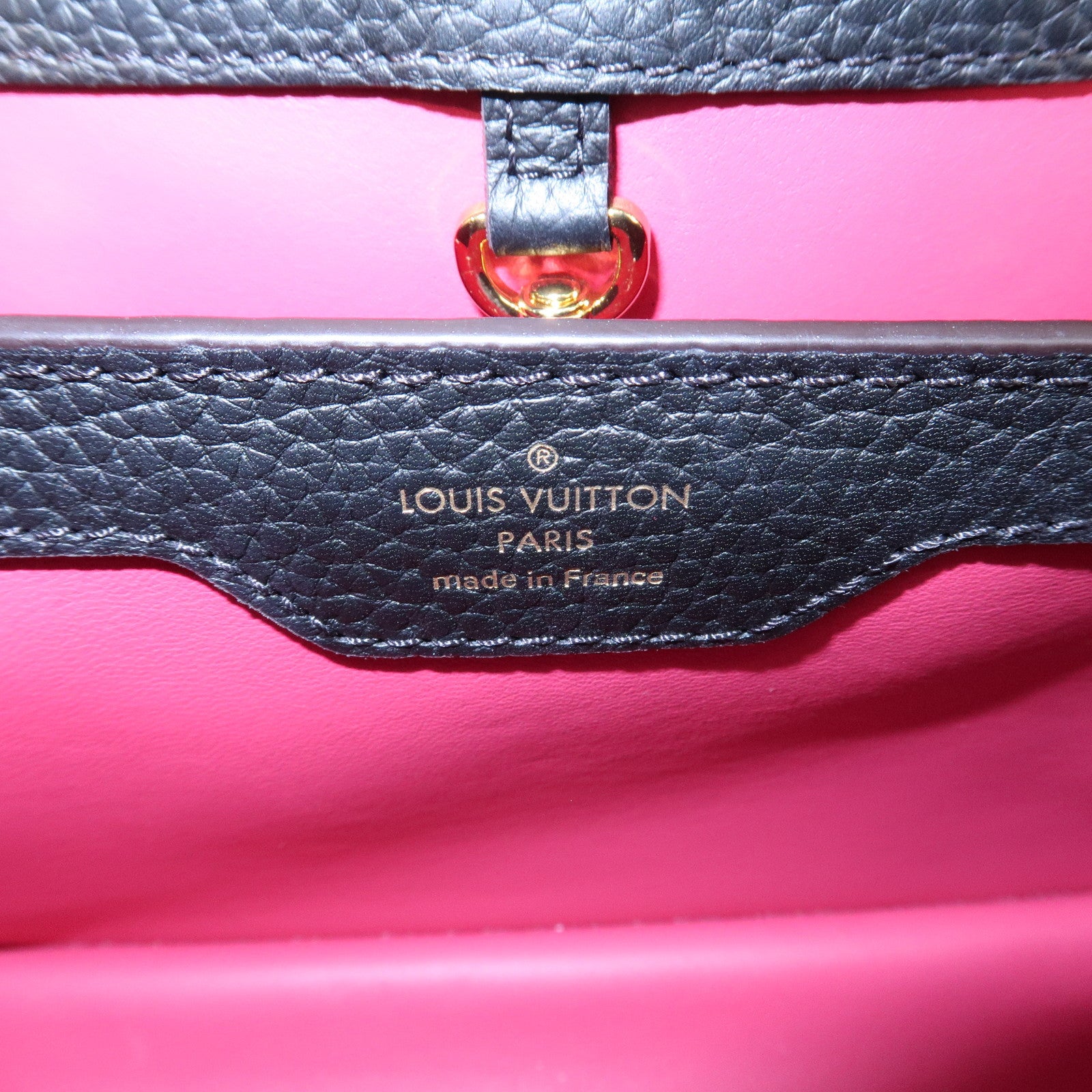 Louis Vuitton Capucines BB Taurillon Leather 2Way Bag Noir M94755