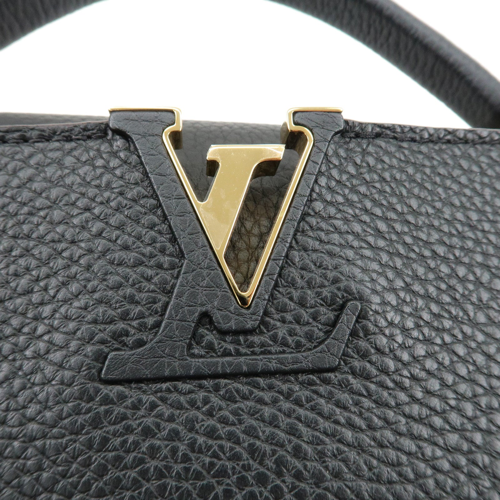 Louis Vuitton Capucines BB Taurillon Leather 2Way Bag Noir M94755