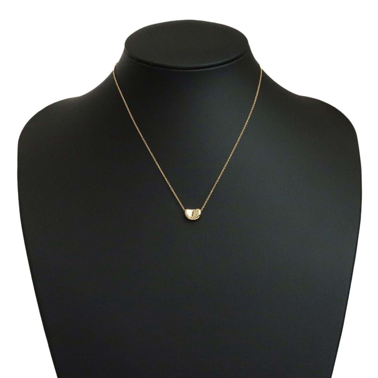 Tiffany & Co. Bean Necklace Small K18YG 750YG Yellow Gold