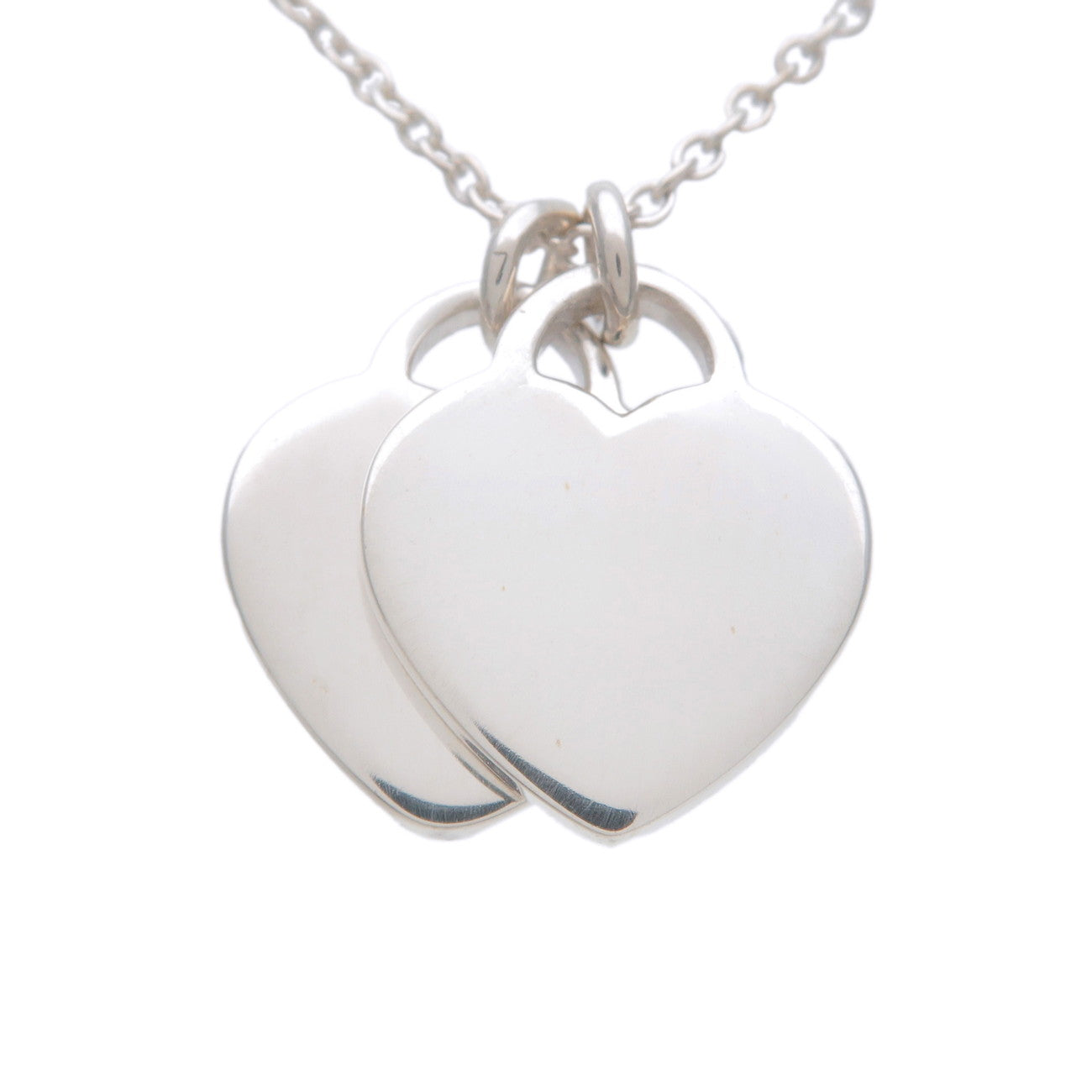 Tiffany&Co. Return to Tiffany Mini Double Heart Tag Necklace