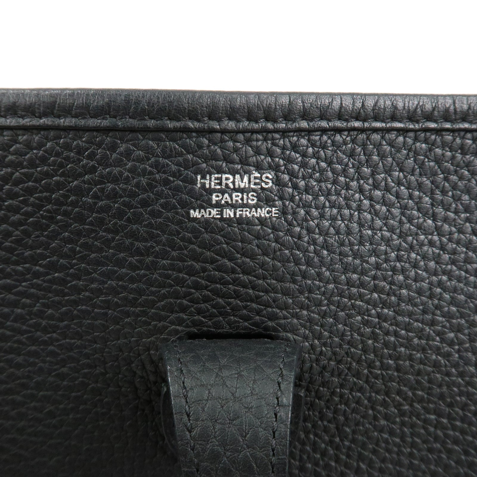 HERMES Taurillon Clemence Evelyn 3PM X Stamped Shoulder Bag