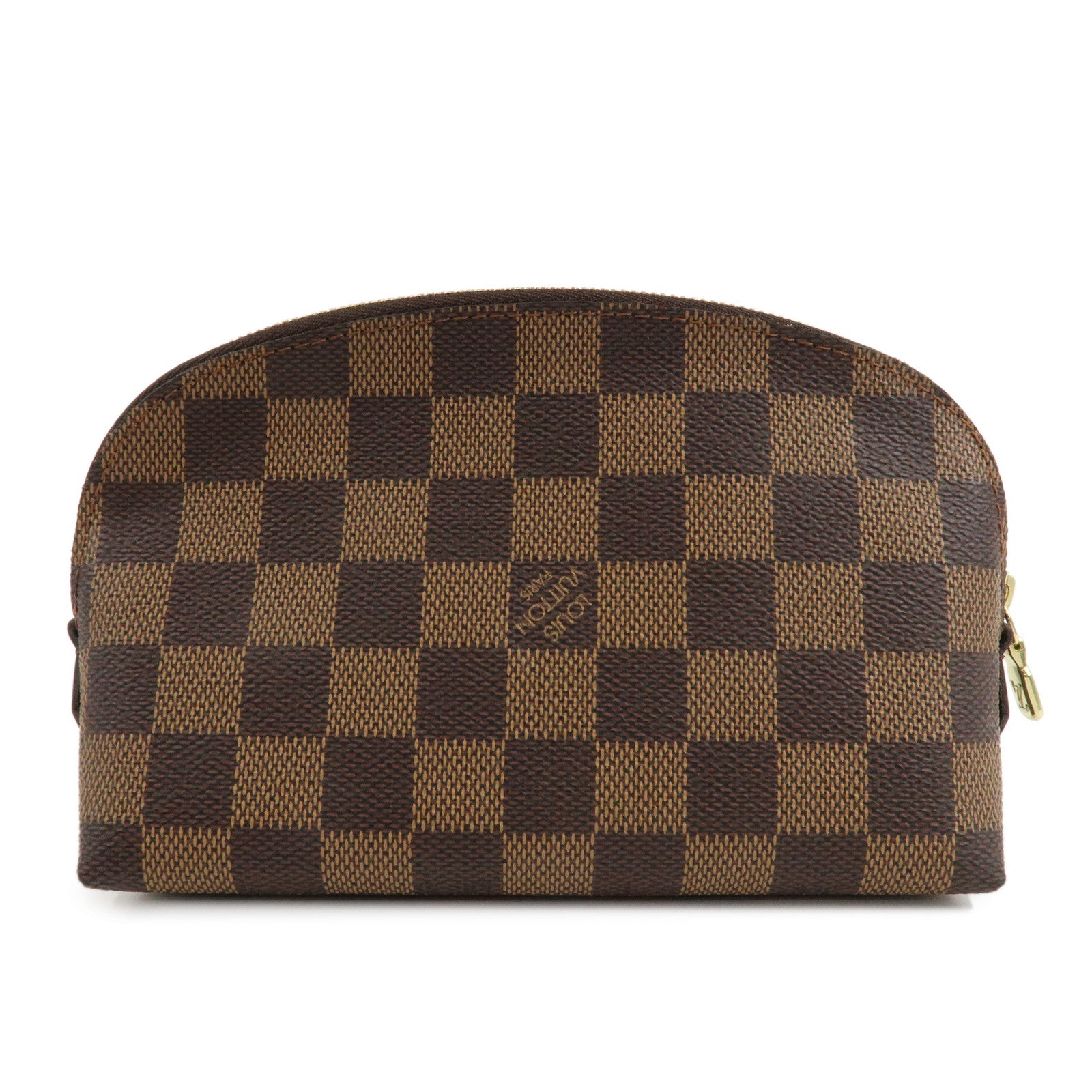 Louis Vuitton Damier Pochette Cosmetic Pouch Brown N47516