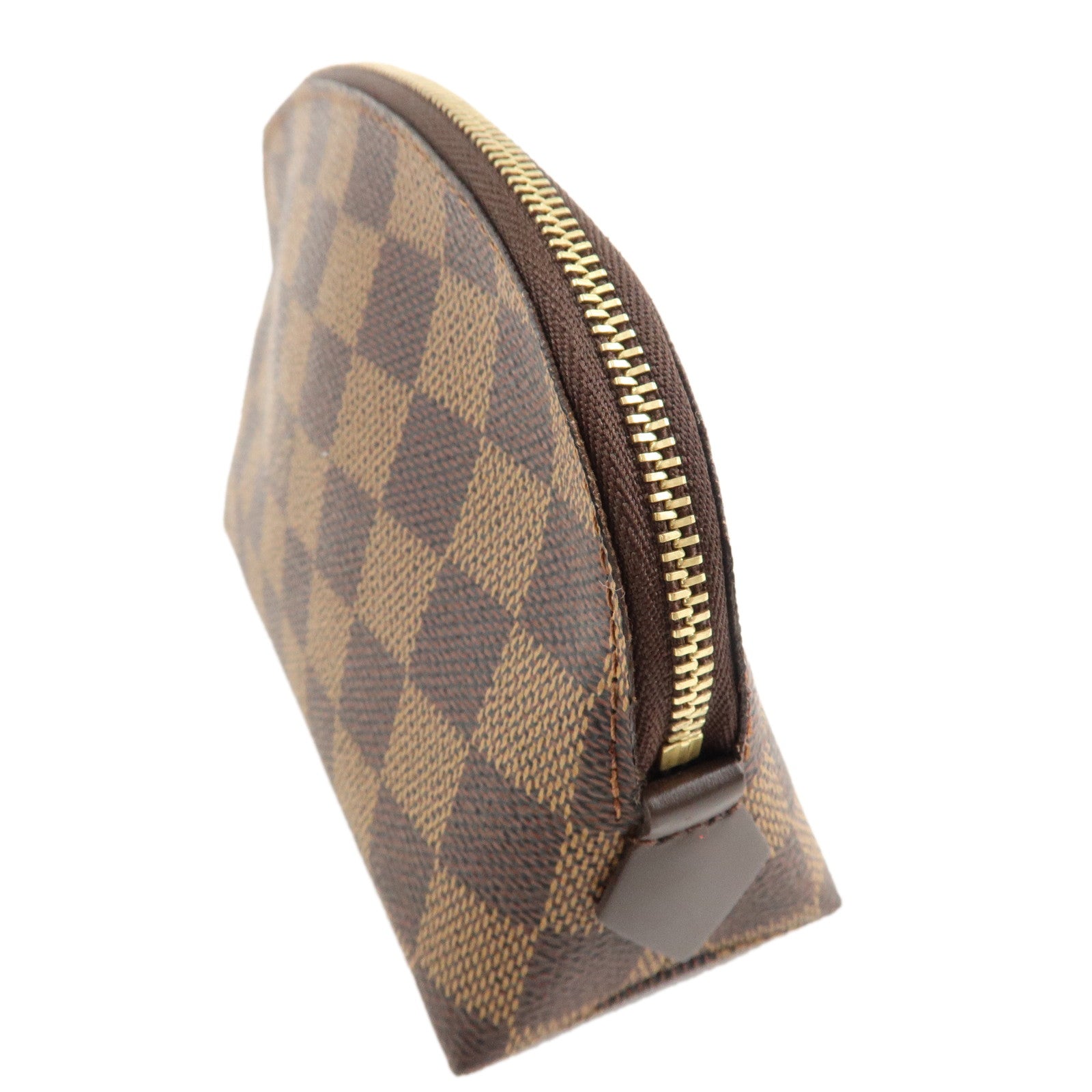 Louis Vuitton Damier Pochette Cosmetic Pouch Brown N47516