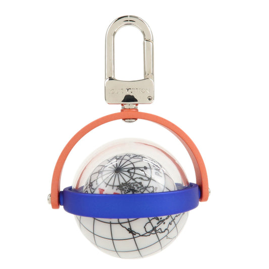 Louis-Vuitton-Porte-Cles-Explorer-Key-Chain-White-Blue-Red-Orange