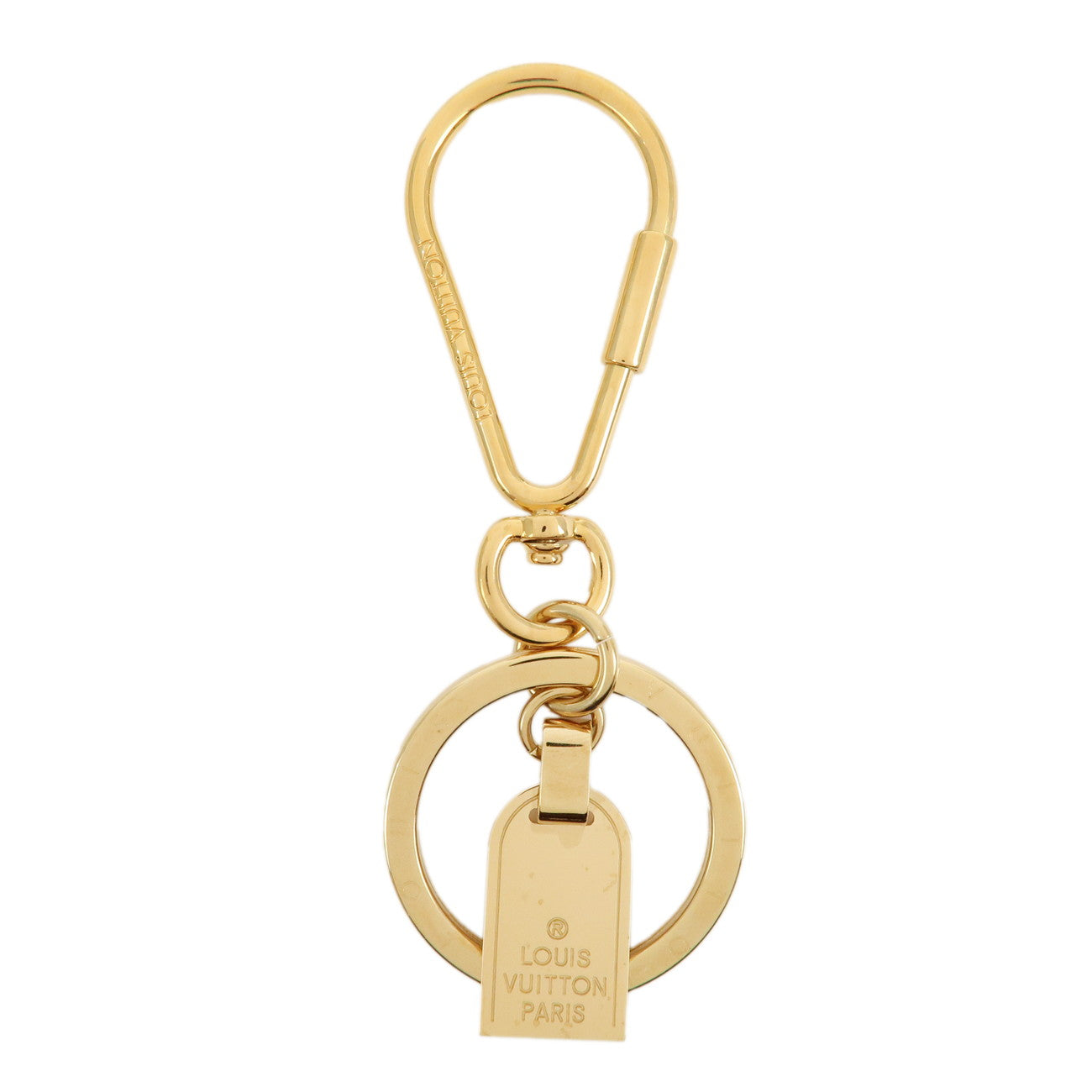 Louis-Vuitton-Porte-Cles-Mini-Travel-Charm-Key-Chain-Gold-M65996