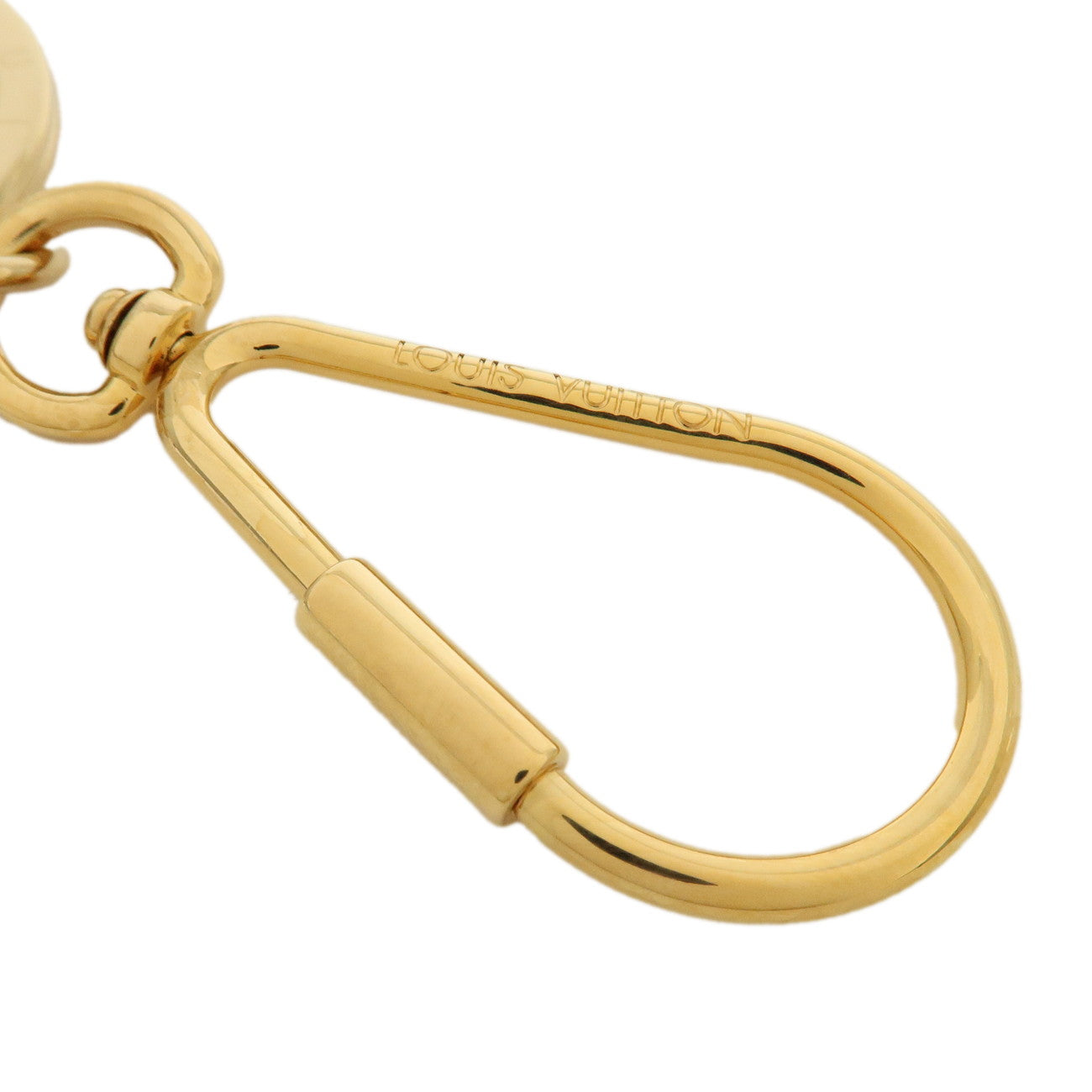 Louis Vuitton Porte Cles Mini Travel Charm Key Chain Gold M65996