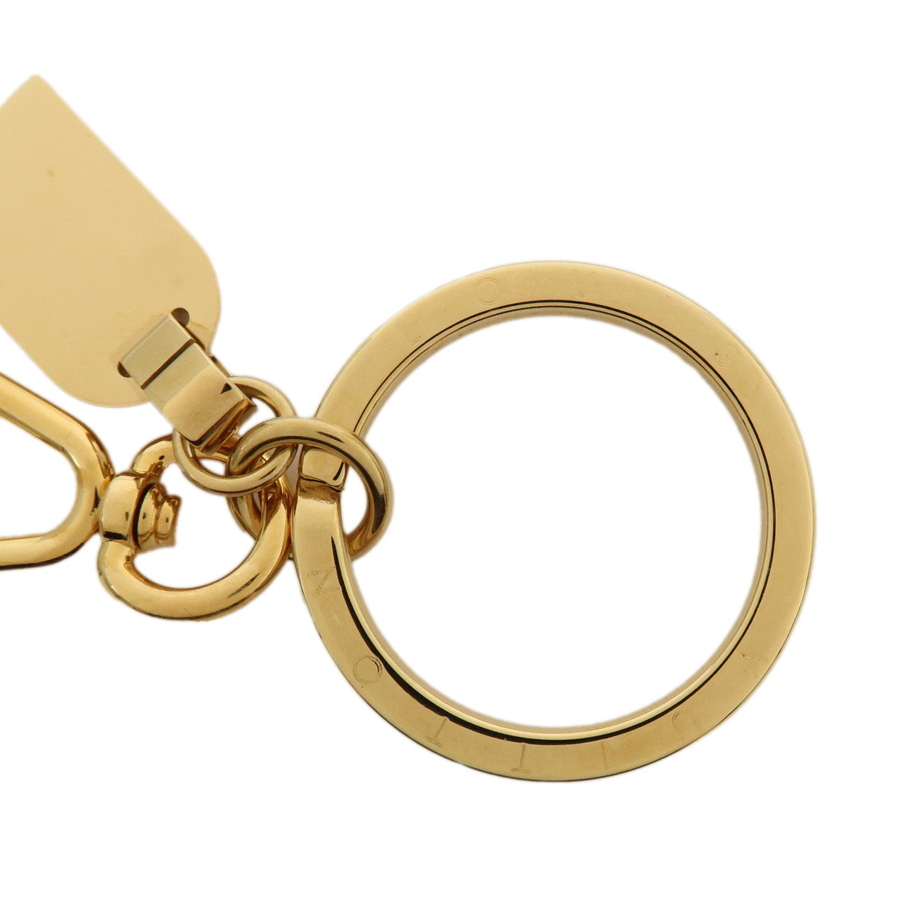 Louis Vuitton Porte Cles Mini Travel Charm Key Chain Gold M65996