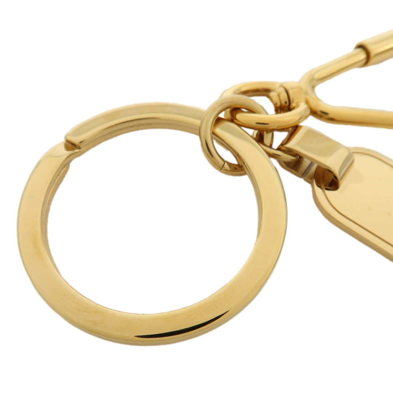 Louis Vuitton Porte Cles Mini Travel Charm Key Chain Gold M65996