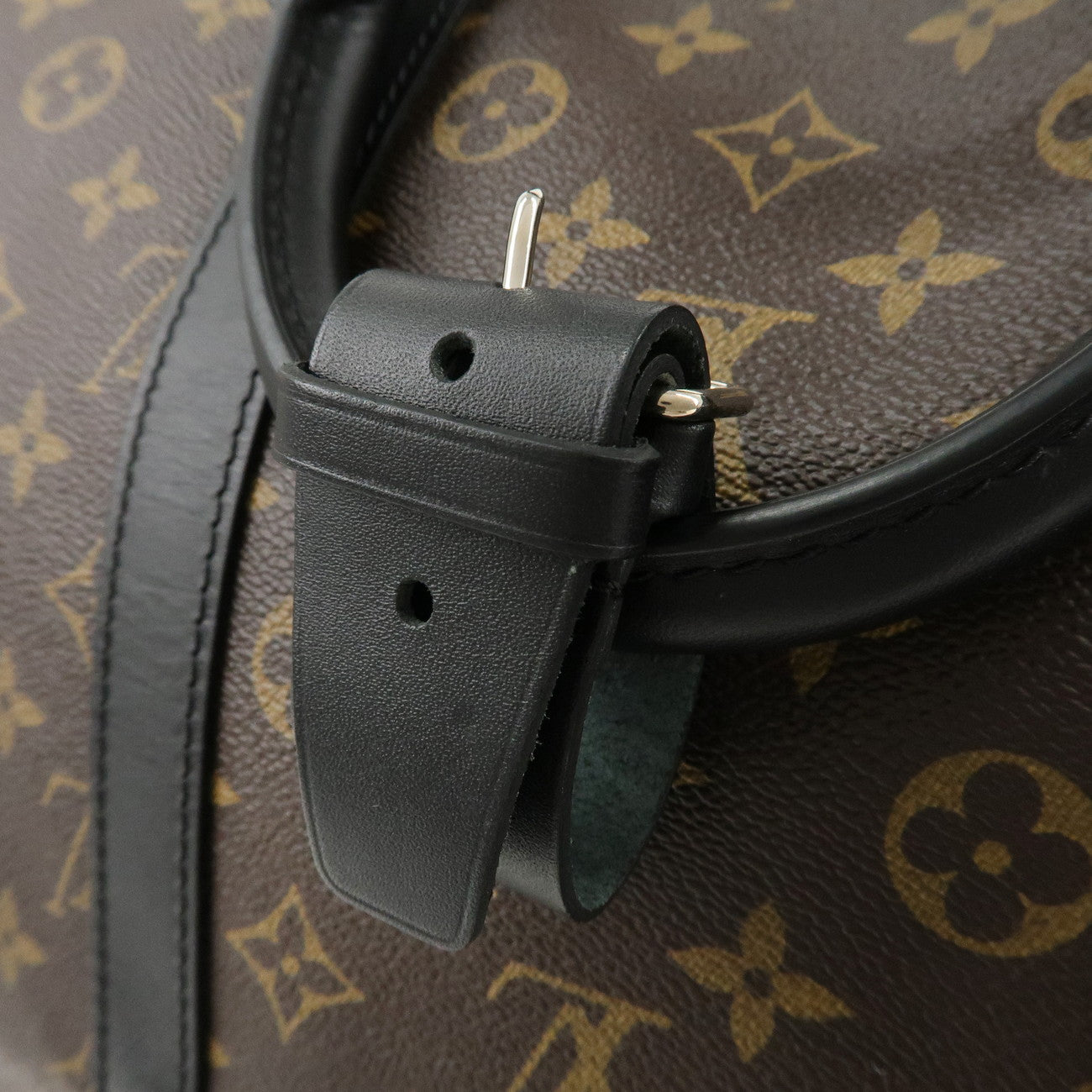 Louis Vuitton Macassar Keep All Bandouliere 55 Boston Bag M56714 Used