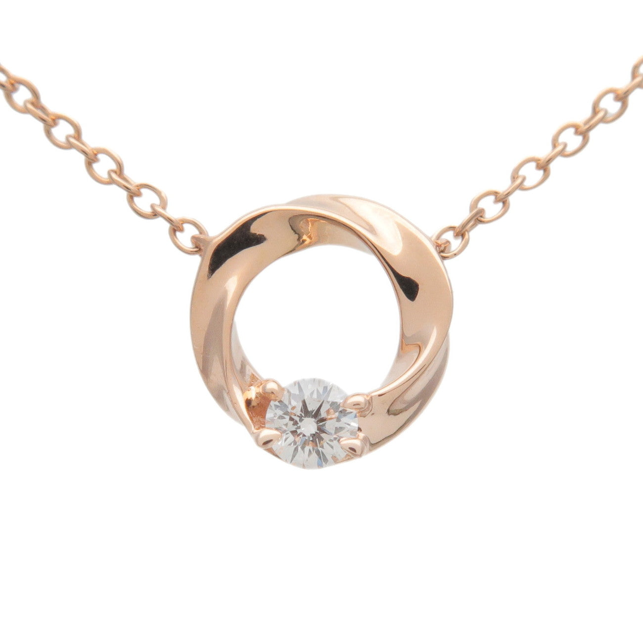 Star-Jewelry-1P-Diamond-Necklace-0.03ct-K18-Rose-Gold-750PG