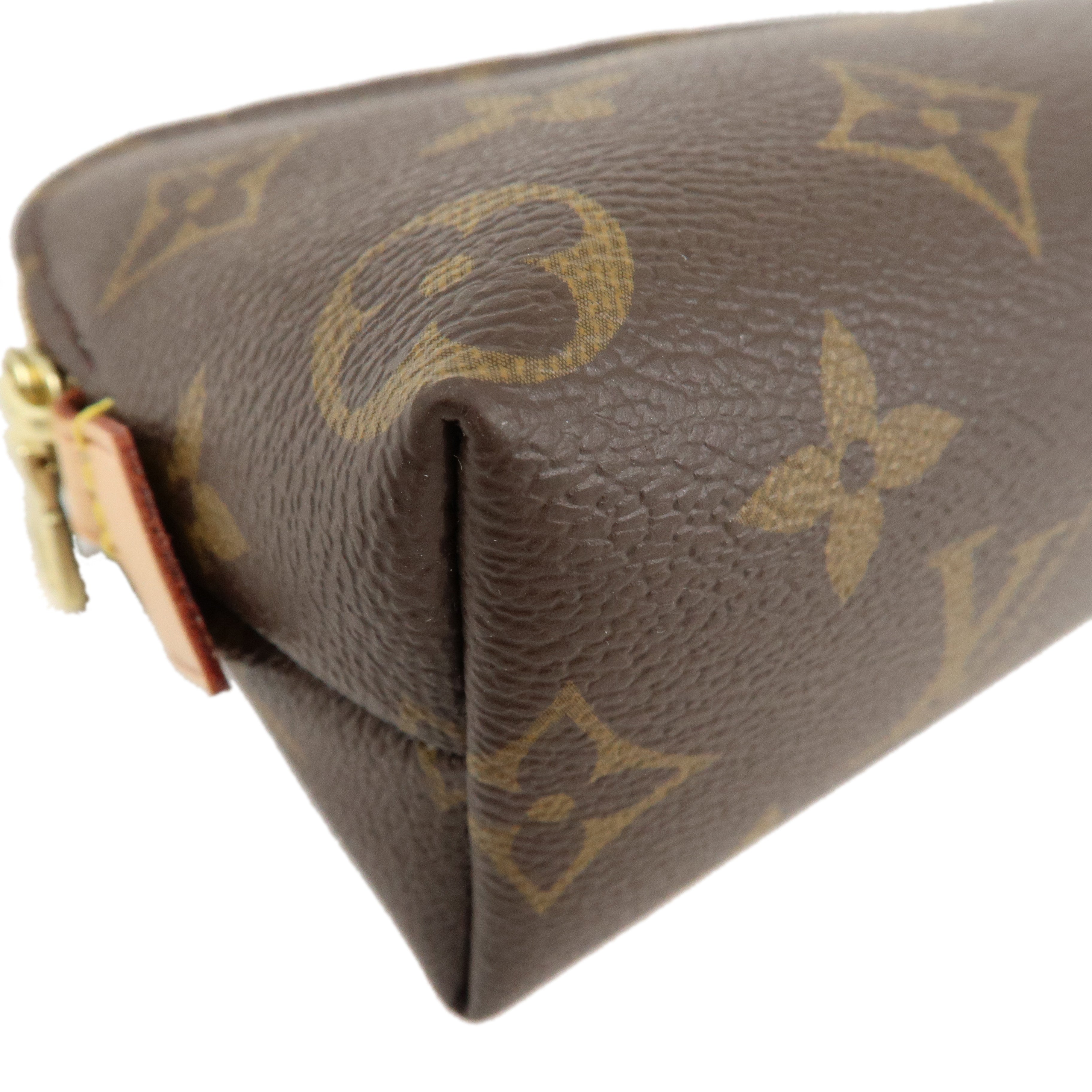 Louis Vuitton Monogram Pochette Cosmetic Pouch Brown M47515