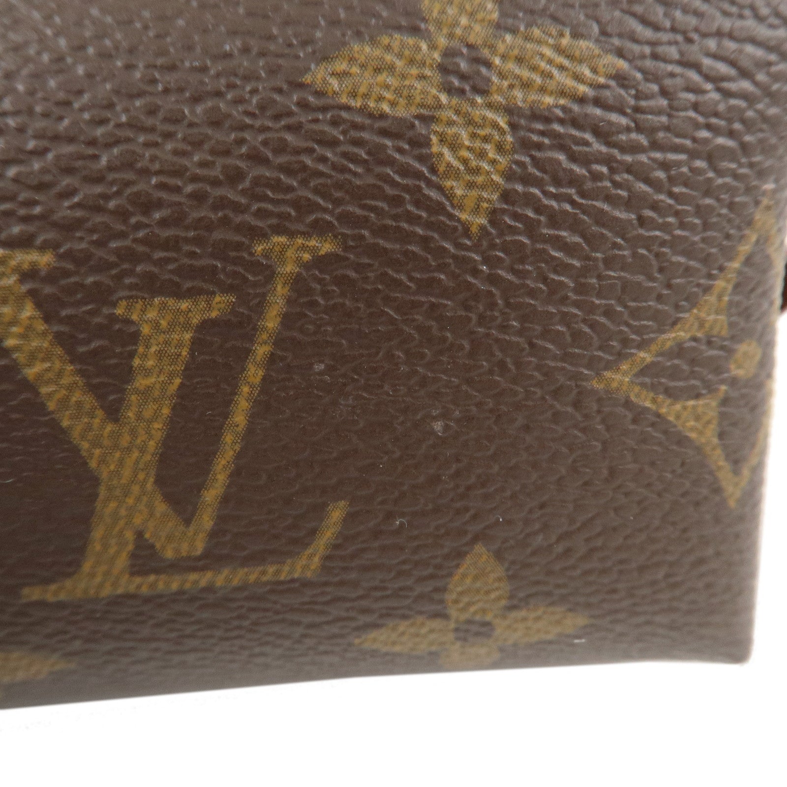 Louis Vuitton Monogram Pochette Cosmetic Pouch Brown M47515