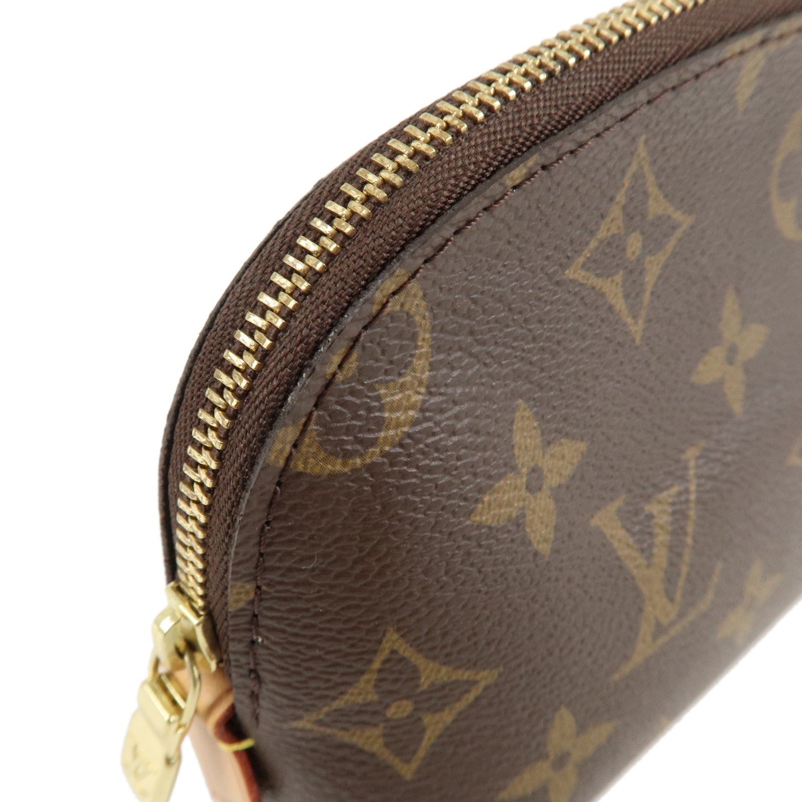 Louis Vuitton Monogram Pochette Cosmetic Pouch Brown M47515