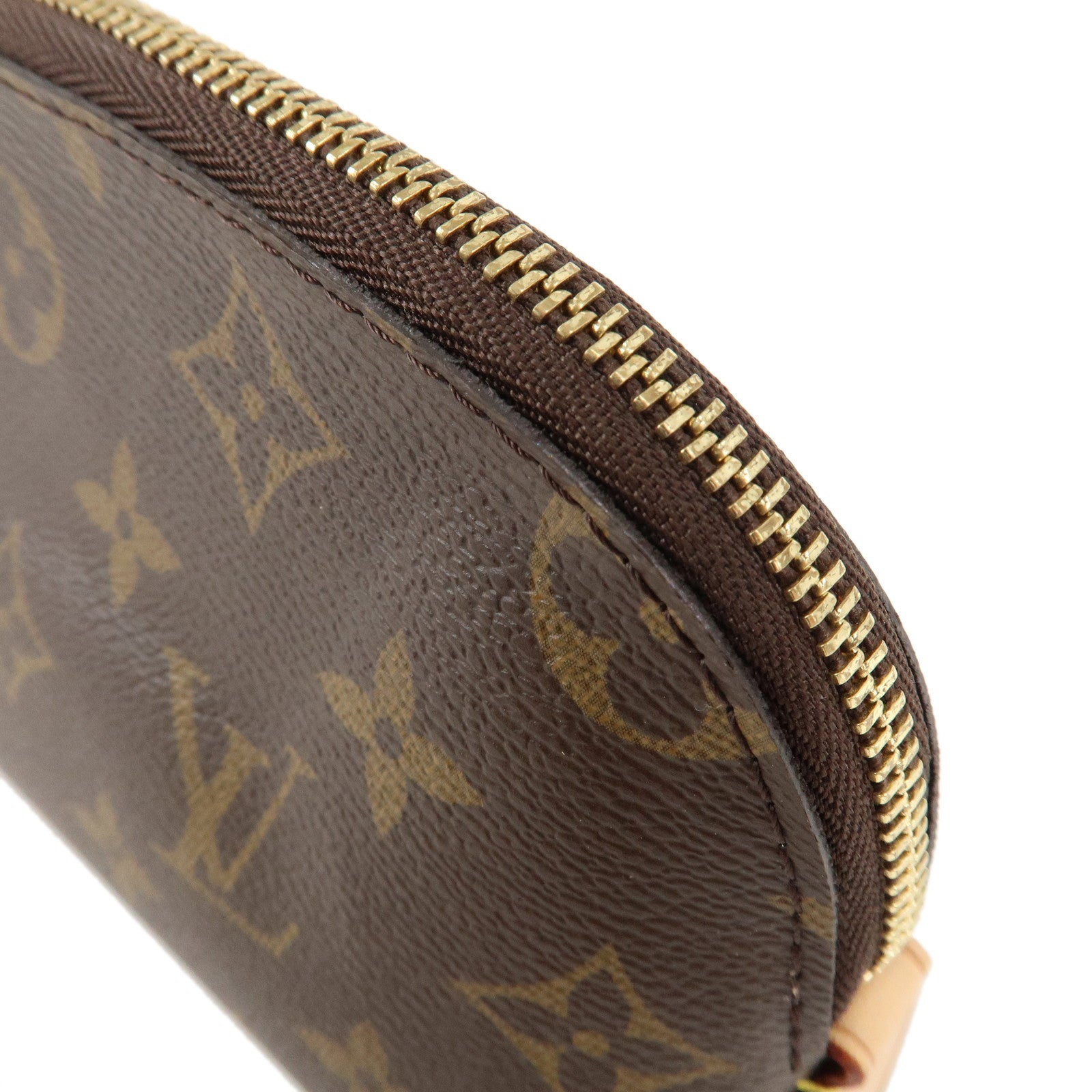 Louis Vuitton Monogram Pochette Cosmetic Pouch Brown M47515