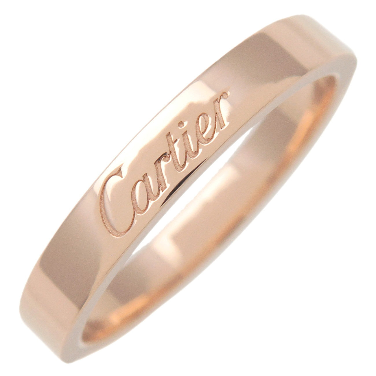 Cartier-Engraved-Ring-K18-750PG-Rose-Gold-#54-US7-EU53.5-HK15